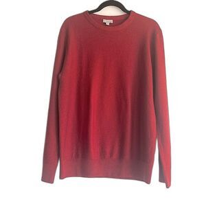 COS Deep Red Men’s 100% Merino Wool Crewneck Size Medium